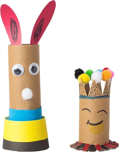 Miniatura 7 de Paquete de 60 tubos de cartón grueso para manualidades - Rollos de manualidades a granel - Tubos redondos de cartón - Manualidades con rollos
