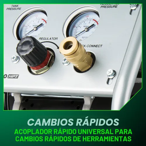 Miniatura 10 de Metabo HPT Compresor de aire silencioso, compresor de aire portátil sin aceite de 1 galón, funcionamiento ultrasilencioso a 59 dB, acoplador rápido
