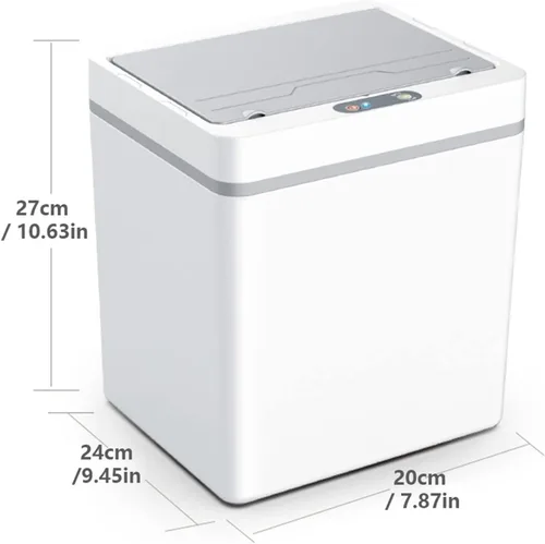 Miniatura 2 de TOMYEUS Cubo de basura automático con sensor de movimiento, cubo de basura eléctrico inteligente, cubo de basura para el hogar, cubo de basura