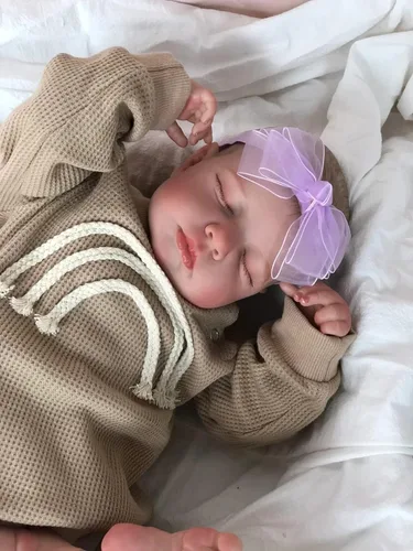 Pinky Reborn Muñecas Bebé Reborn de 20 Pulgadas Muñeca Realista Durmiente de Silicona Reborn Toddler Juego de Muñecas Hechas a Mano