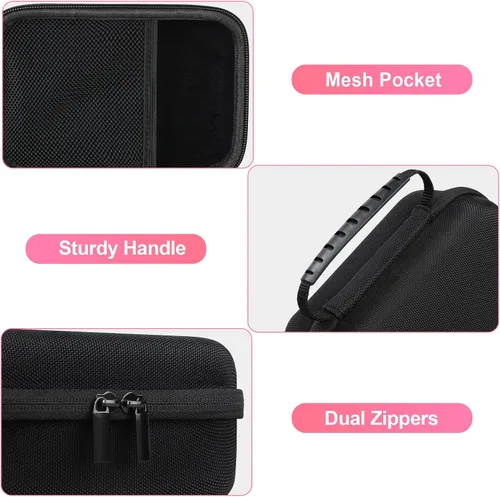 Miniatura 5 de BOVKE Estuche de transporte compatible con MINIBEAR Cámara Digital Instantánea Selfie Video Cámara Videocámara Bolsa de Almacenamiento con Espacio
