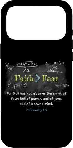 Miniatura 22 de Faith > Fear 2 Timothy 1:7 Christian Verse Math Equation Case for iPhone 17