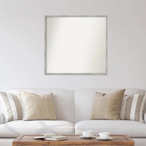 Miniatura 510 de Amanti Art Espejo de baño blanco para sobre el fregadero, 32 x 45 pulgadas, espejo de tocador rectangular blanco esbelto, marco de madera moderno