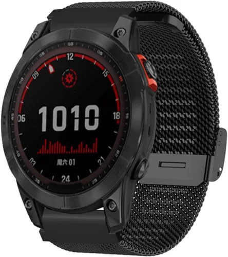 Miniatura 4 de Correa de reloj de 0.866 in de malla de acero inoxidable ajustable compatible con Amazfit Falcon T REX 2 Ultra