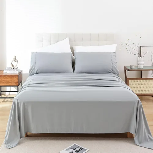 Miniatura 10 de Whitney Home Textile - Juego de sábanas tamaño King, sábanas de microfibra suaves de hotel tamaño King, bolsillo extra profundo, juegos de sábanas