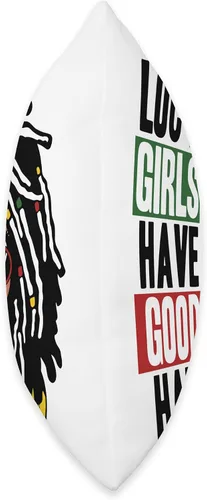 Miniatura 2 de Locs Afro Dreadlocks Love Beauty Hair Loc'd Good Hair Black American African Girl Throw Pillow, 16x16, Multicolor