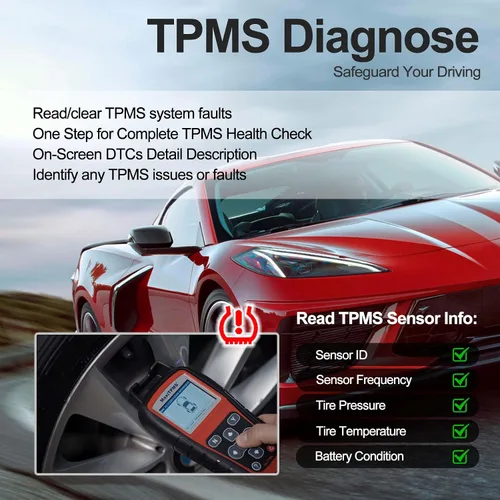 Miniatura 5 de Autel MaxiTPMS TS508WF Kit de herramienta de programación TPMS, con 8 sensores MX, programador de sensores de neumáticos 2026, reinicio/reinicio