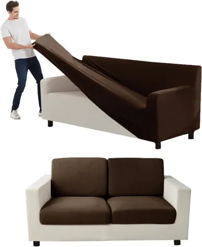 Miniatura 135 de Funda para Sofá de Terciopelo, Fundas Elásticas para Sofá para Funda Principal Separada/Respaldos y Cojines de Asiento, Funda para Sofá, para Fundas