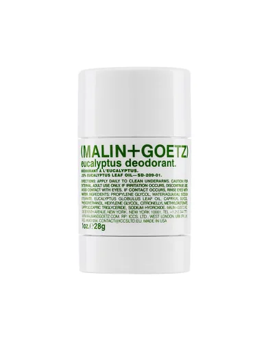 Malin + Goetz - Desodorante en barra para hombres y mujeres, desodorante perfumado para todo tipo de piel, fragancia y color naturales, desodorante