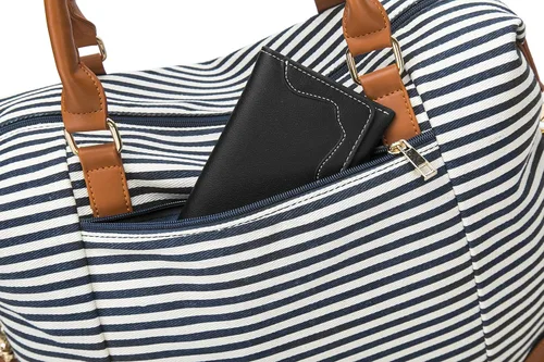 Miniatura 49 de BLUBOON Bolsas de viaje con cremallera, bolsa de lona para mujer, bolsa de fin de semana para mujer, bolsa de lona para llevar en la bolsa de lona