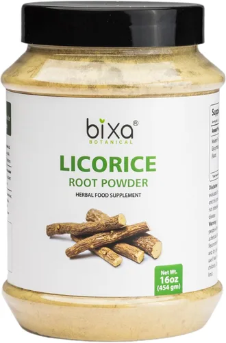Miniatura 5 de bixa BOTANICAL Polvo de raíz de regaliz 7 onzas Suplemento de hierbas ayurvédicas Sin gluten, sin OMG, tratado al vapor, vegano, 100% puro.