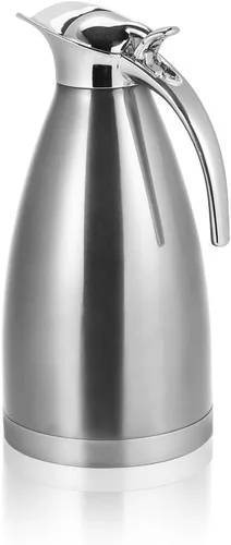 Miniatura 7 de Jarra térmica aislada para café – Olla caliente de acero inoxidable sellada al vacío de doble pared para café, té y bebidas calientes, apta