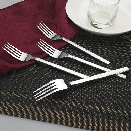Miniatura 5 de Tenedor de cena de acero inoxidable, 12 piezas, 7.87 pulgadas
