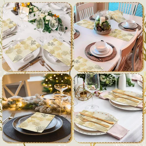 Miniatura 5 de Geyoga 100 servilletas de lavanda de 2 capas de flores de lavanda moradas, toallas de mano desechables, servilletas de papel decorativas para baño