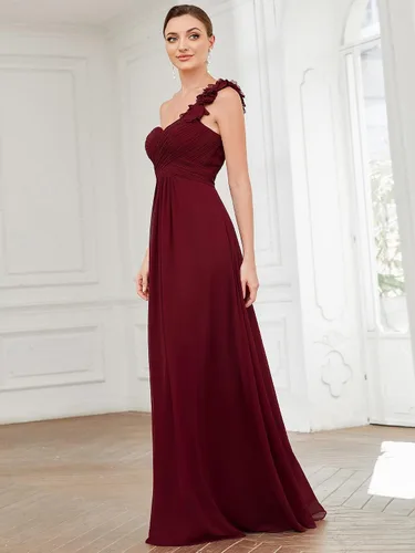 Miniatura 3 de Ever-Pretty 09768 - Vestido de dama de honor con cintura imperio, hombro descubierto, longitud al suelo