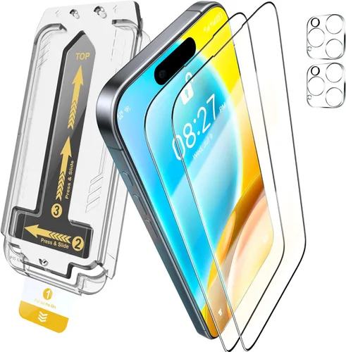 Miniatura 22 de TEMPRTEK+ Paquete de 2 Protectores de Pantalla para iPhone 17 Pro Max Compatible con iPhone 16 Pro Max Protector de Pantalla de Privacidad - 9H