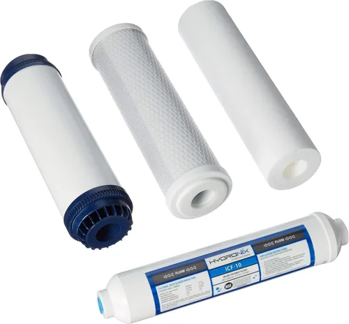 Cartuchos de filtro de agua RO de ósmosis inversa de 5 etapas, juego de reemplazo previo y posterior SED UDF CTO GAC - 2.5" x 10"