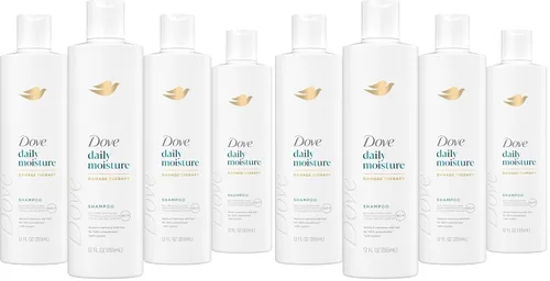 Miniatura 16 de Dove Damage Therapy Champú de humedad diaria para cabello seco con tecnología de cuidado de bio-proteínas y suero hialurónico, 28 onzas líquidas