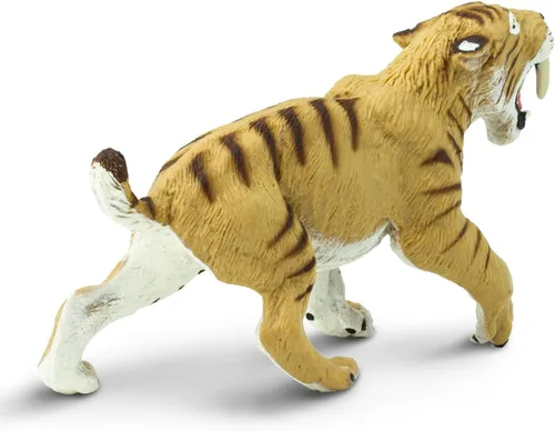 Miniatura 4 de Safari Ltd. Smilodon Figura de tigre dentado de sable de 4 pulgadas, juguete educativo para niños, niñas y niños a partir de 3 años