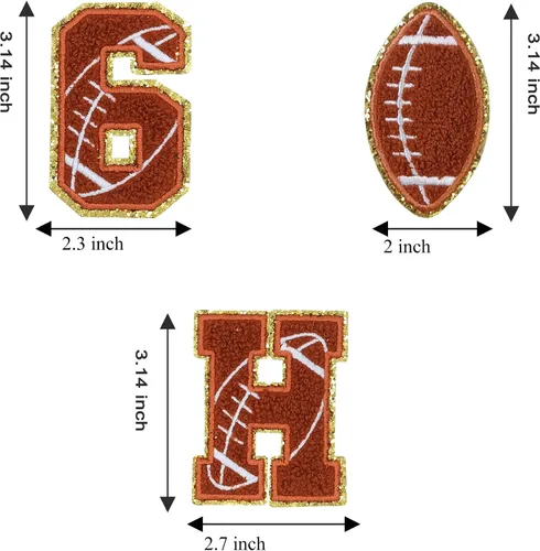 Miniatura 2 de Parches para planchar con números: 10 piezas para coser en chenilla, parches decorativos de béisbol de números 0-9 para ropa, pantalones de vestir