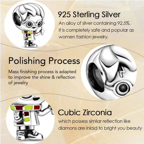 Miniatura 2 de Redjogn Mouse Alliance - Dije de héroe para mujer, pulseras y collares de plata de ley 925, combinación de colgantes colgantes, abalorios, joyería
