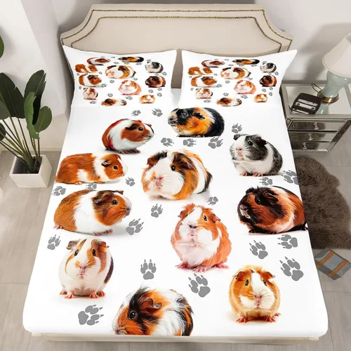 Miniatura 16 de Manfei Juego de sábana bajera de camuflaje de animales marinos, 2 piezas, diseño de camuflaje de tiburones y ballenas, con 1 funda de almohada
