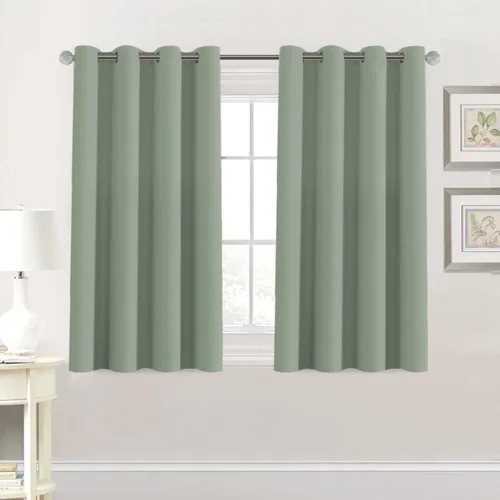 Miniatura 138 de H.VERSAILTEX - Cortinas blackout con aislamiento térmico y ojales en la parte superior, para patios, puertas correderas y división de habitaciones