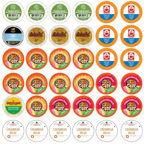 Miniatura 9 de Muestra de variedad de café, incluye cápsulas de café tostado oscuro, tostado medio y saborizado para máquinas Keurig K Cup, juego de regalo
