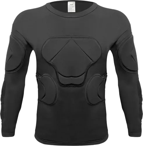 Miniatura 4 de Conjunto de equipo de protección de fútbol acolchado para hombre, traje de entrenamiento para fútbol, baloncesto, paintball, protector de costillas