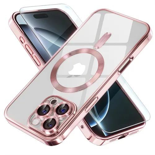 Miniatura 24 de Misea Funda magnética para iPhone 14 compatible con MagSafe [nunca amarillenta] [protección contra caídas de grado militar] protector completo