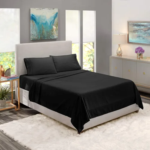 Miniatura 13 de Solo sábana encimera – 1 sábana encimera lisa al tacto de calidad de hotel, 100% algodón, ajuste perfecto para camas individuales de gran