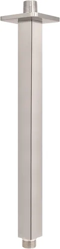 Miniatura 11 de NearMoon Brazo de ducha montado en el techo con brida, conexión universal 1/2 NPT brazo de ducha cuadrado recto para cabezal de ducha de lluvia Cromo