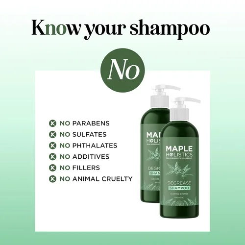 Miniatura 4 de Champú aclarante para cabello graso y cuero cabelludo - Champú de limpieza profunda que elimina la acumulación con aceite de romero - Champú que