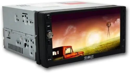 Miniatura 5 de Absolute DD-3000ABT Receptor reproductor de DVD multimedia de doble DIN de 7 pulgadas con pantalla táctil y panel frontal desmontable Bluetooth