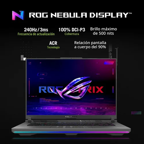 Miniatura 3 de ASUS ROG Strix G16 (2025) Laptop para juegos, 16” ROG Nebula 16:10 2.5K 240Hz/3ms, NVIDIA® GeForce RTX™ 5070 Ti, procesador AMD Ryzen™ 9 9955HX3D