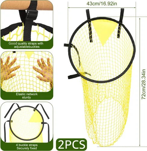 Miniatura 2 de Football Target Net, 16" Easy-to-Attach Soccer Goal Net, Soccer Target Goal for Shooting Training, Improves Accuracy, for Shooting Accuracy