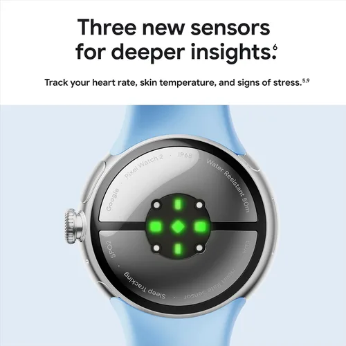 Miniatura 2 de Google Pixel Watch 2 con lo mejor de Fitbit y Google - Seguimiento de frecuencia cardíaca, gestión del estrés, características de seguridad - Reloj