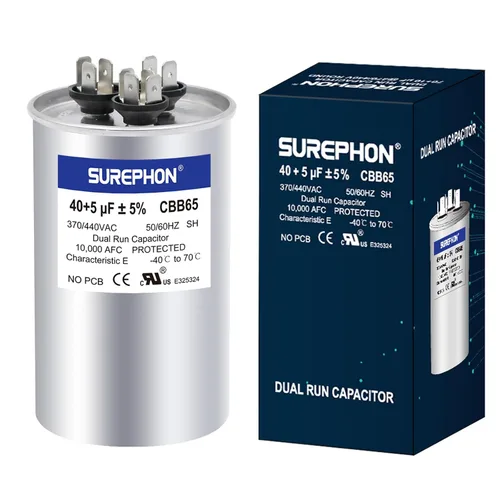 Miniatura 7 de Condensador de 5 Mfd 370V/440V Condensador de Funcionamiento y Arranque Ovalado para Motor de CA o Arranque de Ventilador y Bomba de Calor Fría