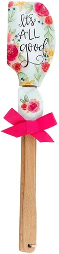 Miniatura 6 de Shannon Road Gifts Simple Inspirations Kitchen Buddies - Juego de espátulas de silicona grandes y pequeñas, 12.5 y 8.25 pulgadas, Be Happy