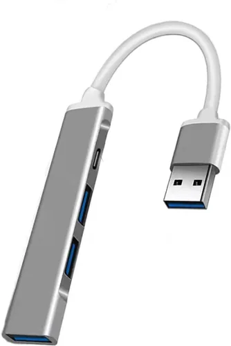 Hub USB 3.0, 4 puertos USB Hub USB Splitter con 1 Tipo-C 1 USB3.0 y 2 USB2.0, expansor USB para laptop, cámara, teclado, uso de oficina de mouse