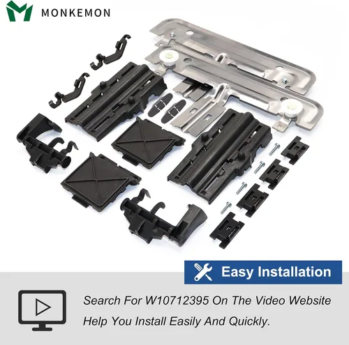 Miniatura 6 de 20 piezas de estante superior para lavavajillas W10712395 para Kenmore Whirlpool piezas de lavavajillas, reemplazar Ap5957560 W10350375 partes
