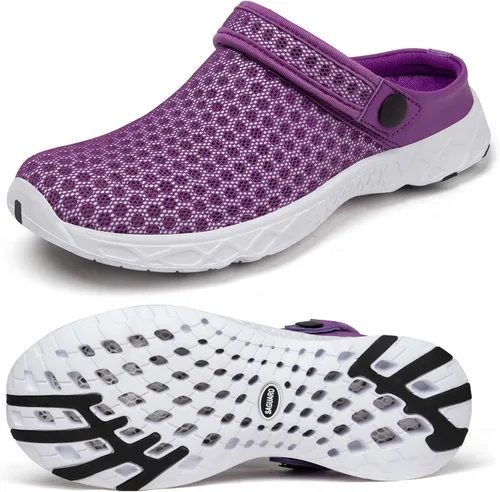 Miniatura 15 de SAGUARO - Zapatos de jardín de secado rápido para hombre y mujer, ligeros y transpirables. Zuecos de jardinería, sandalias de agua y malla