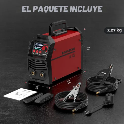 Miniatura 8 de ARCCAPTAIN Soldador de Electrodo 110V 130A Mini Soldador, Máquina de Soldadura MMA ARC Portátil para Solo Un Paso, Máquina de Soldadura Inversora