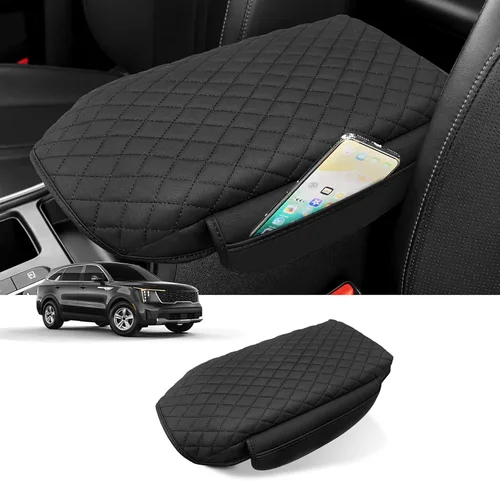 Miniatura 11 de Ajuste Personalizado para Funda de Consola Central 2015-2020 Ford F150, 2017-2022 F250 F350 F450, 2018-2024 Ford Expedition Protector de Brazo