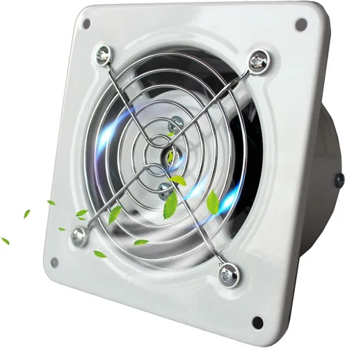 Miniatura 8 de Extractor de pared de 4 pulgadas, 20 W, 117 CFM, potente extractor de ventilación con válvula de retención antirretorno para ventana, baño, conducto