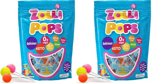 Miniatura 7 de Zollipops Clean Teeth Pops - Caramelos sin azúcar con xilitol, paletas sin colorantes, aptos para dieta keto y diabética, golosinas aprobadas por