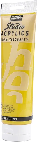 Miniatura 114 de PEBEO Studio Acrílicos de Alta Viscosidad, Acrílico Fino, 250 ml - Plata Iridiscente, 8.45 Fl Oz (Paquete de 1)