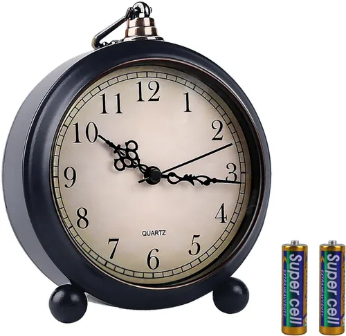 Miniatura 16 de pxy Lindo y seguro reloj despertador para niños alimentado por batería (batería incluida), reloj despertador analógico súper silencioso analógico