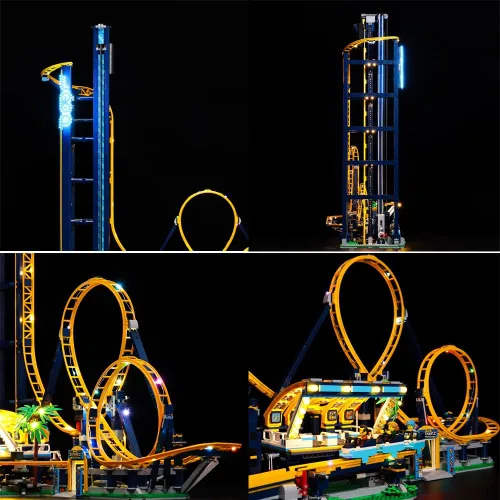 Miniatura 6 de Kit de luz LED RC compatible con Lego 10303, kit de iluminación decorativa para (Loop Coaster 10303) modelo de bloques de construcción