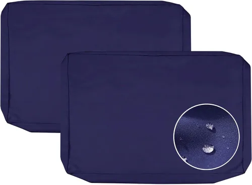 Miniatura 14 de Sqodok - Fundas para cojines de patio de 18x18, fundas impermeables para cojines de exterior de repuesto, 2 unidades, fundas de asiento para cojines